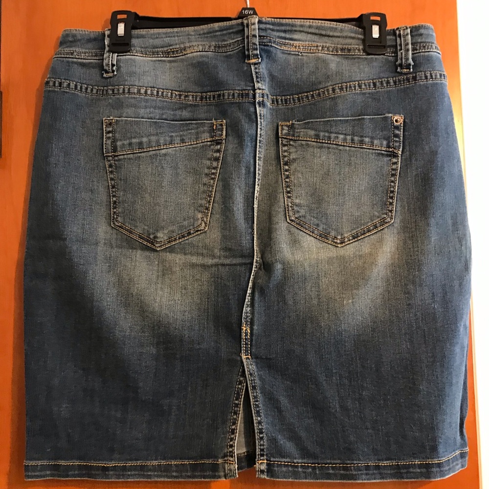 Lane Bryant jean skirt.